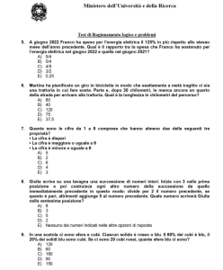 Test ammissione medicina 22 - pagina 3