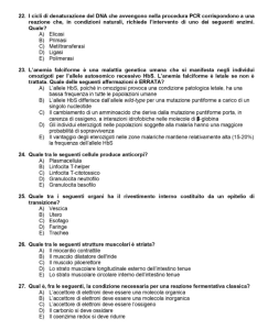 Test ammissione medicina 22 - pagina 6